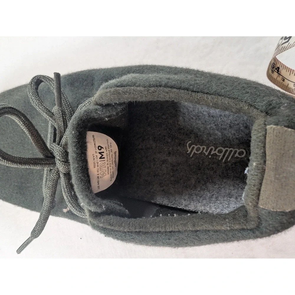 Allbirds Wool Runners Mens Size 9 Green Excellent Sustainable Sneakers